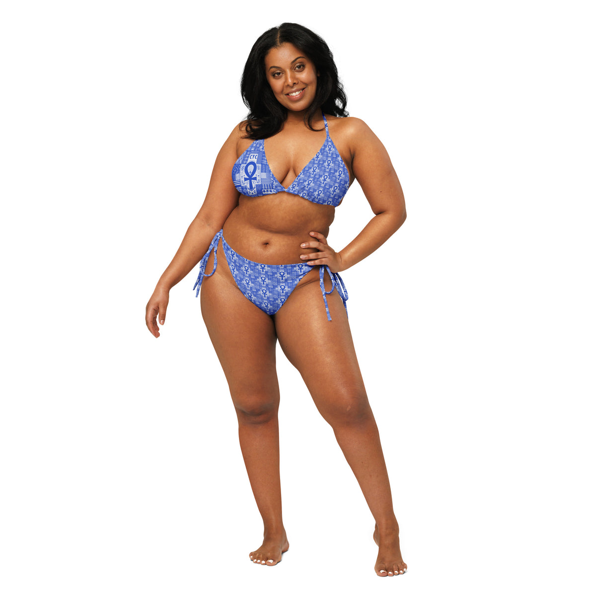 CYC Blue Ankh recycled string bikini – Dope Tagz