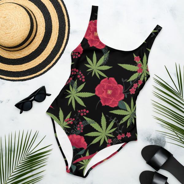 CYC Mary Jane flowers One-Piece Swimsuit – Dope Tagz