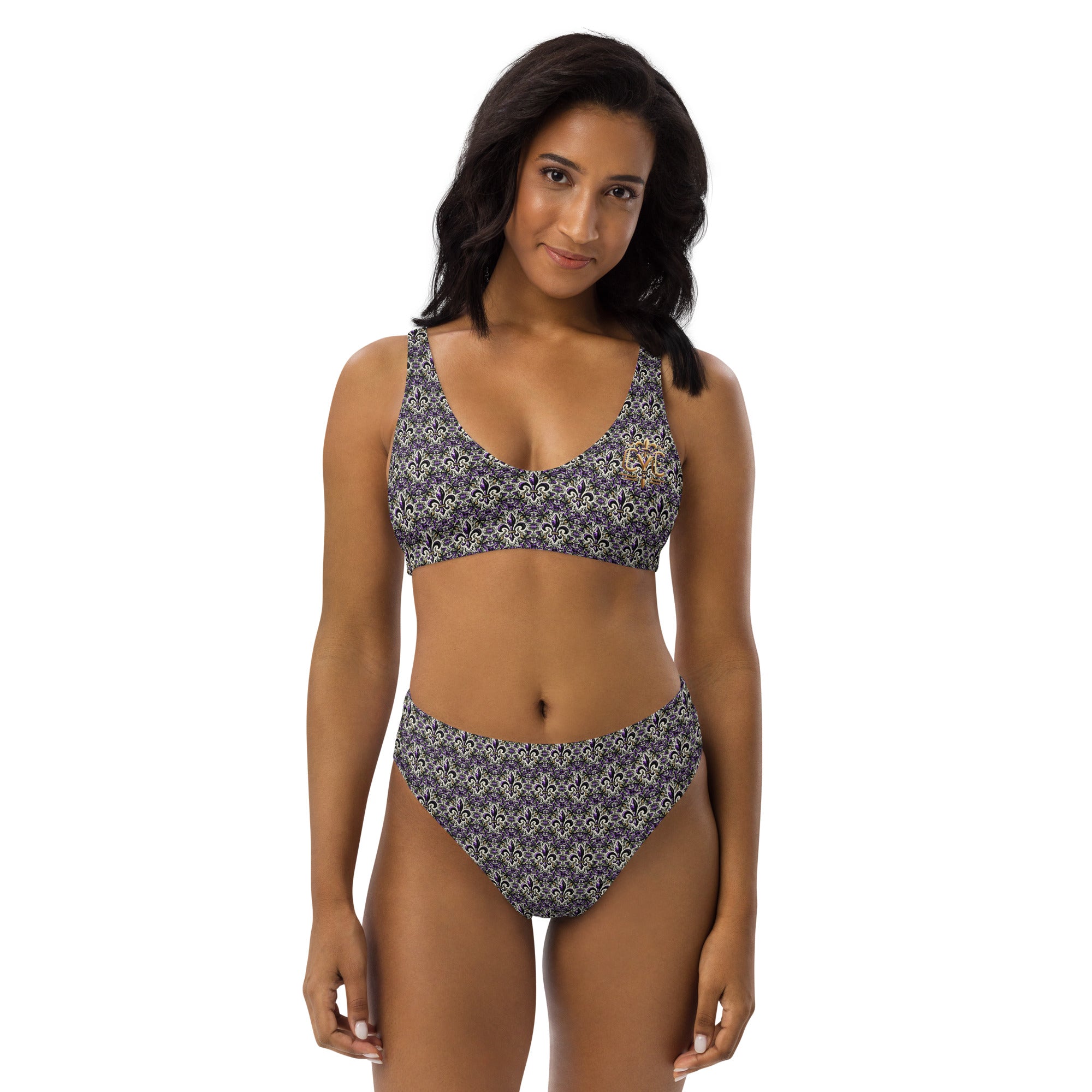 CYC Fluer-de-lis high-waisted bikini