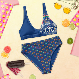 CYC Blue Pride high-waisted bikini