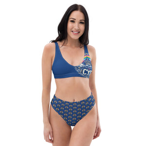 CYC Blue Pride high-waisted bikini