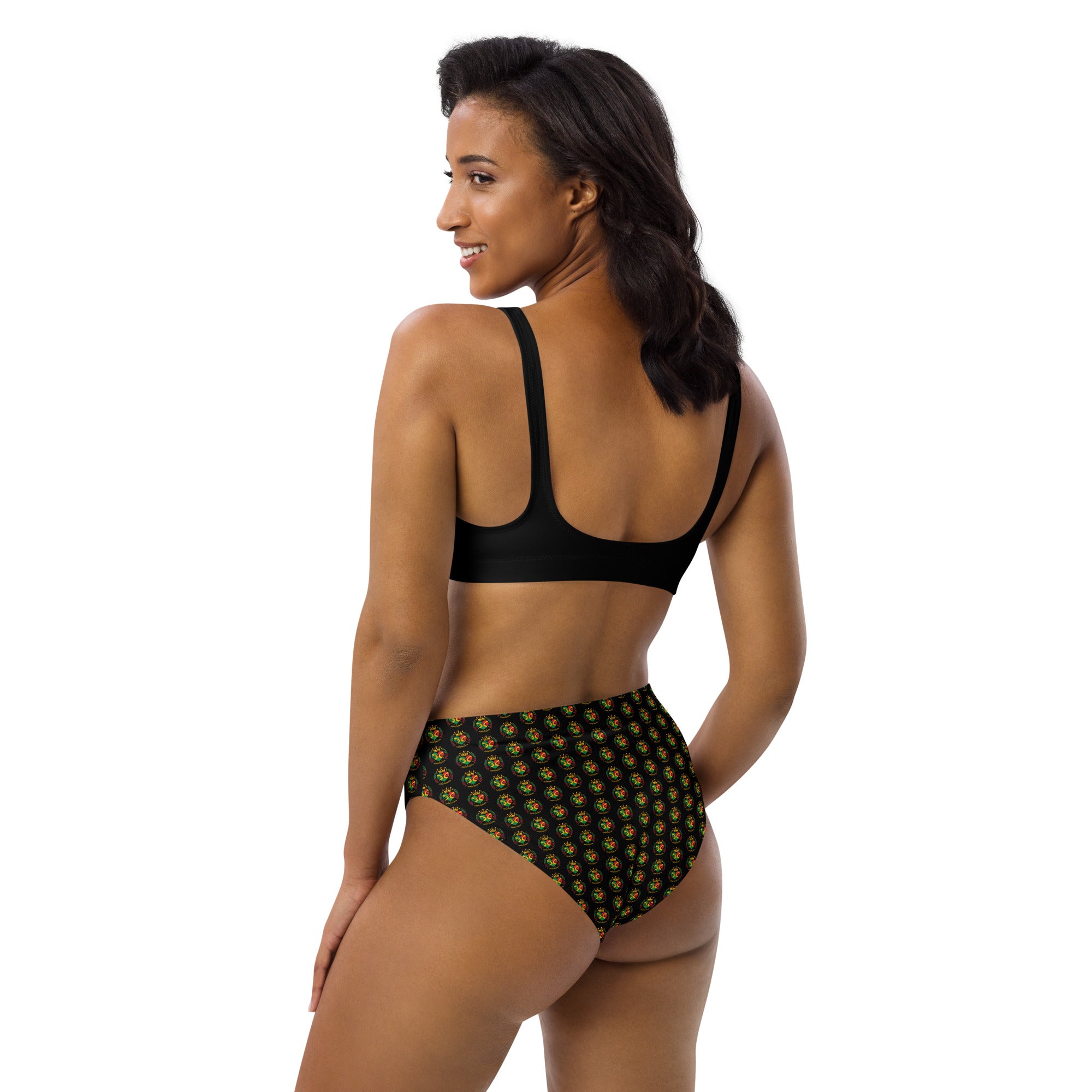 Recycled high-waisted bikini