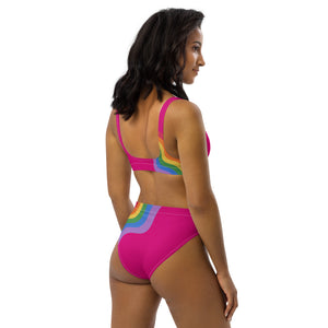 CYC Pink Pride Logo high-waisted bikini