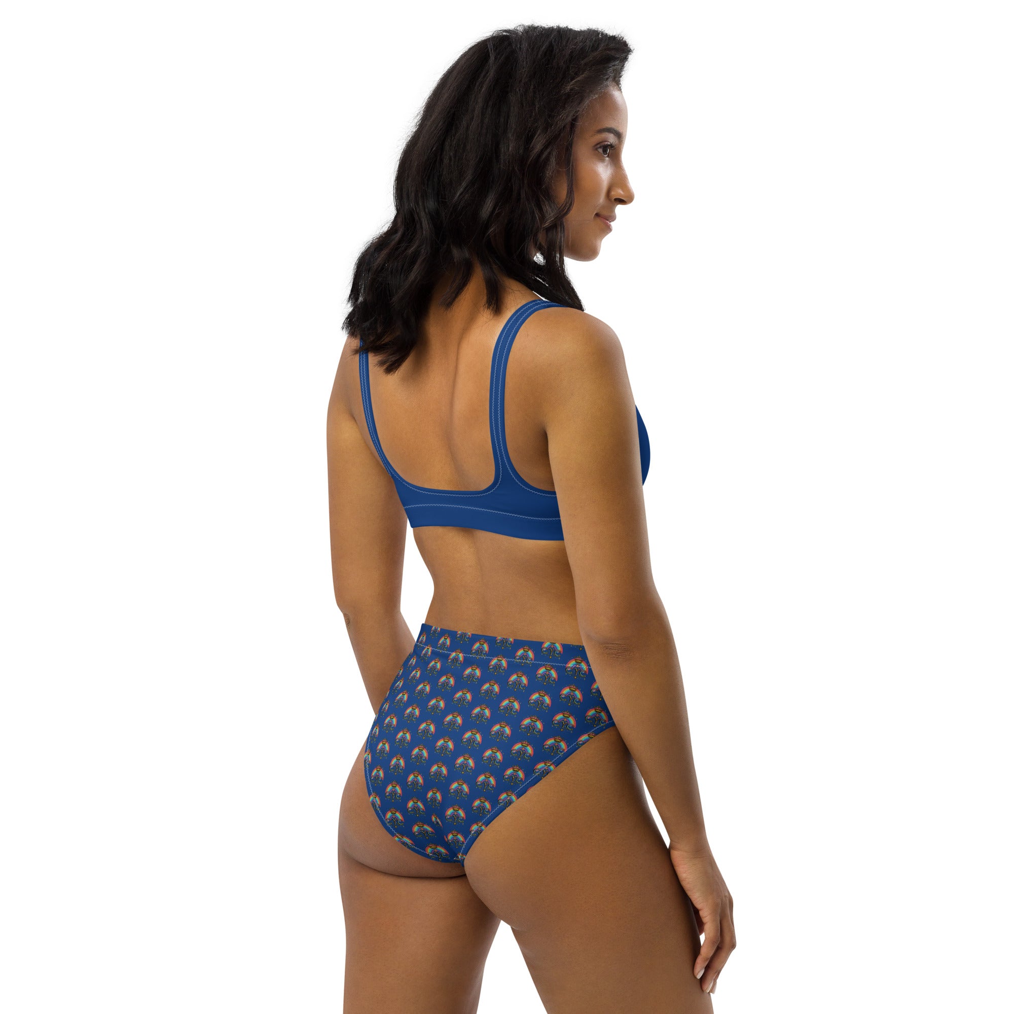 CYC Blue Pride high-waisted bikini