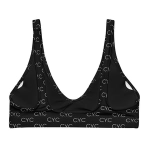 Black CYC Recycled padded bikini top