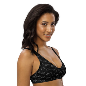 Black CYC Recycled padded bikini top