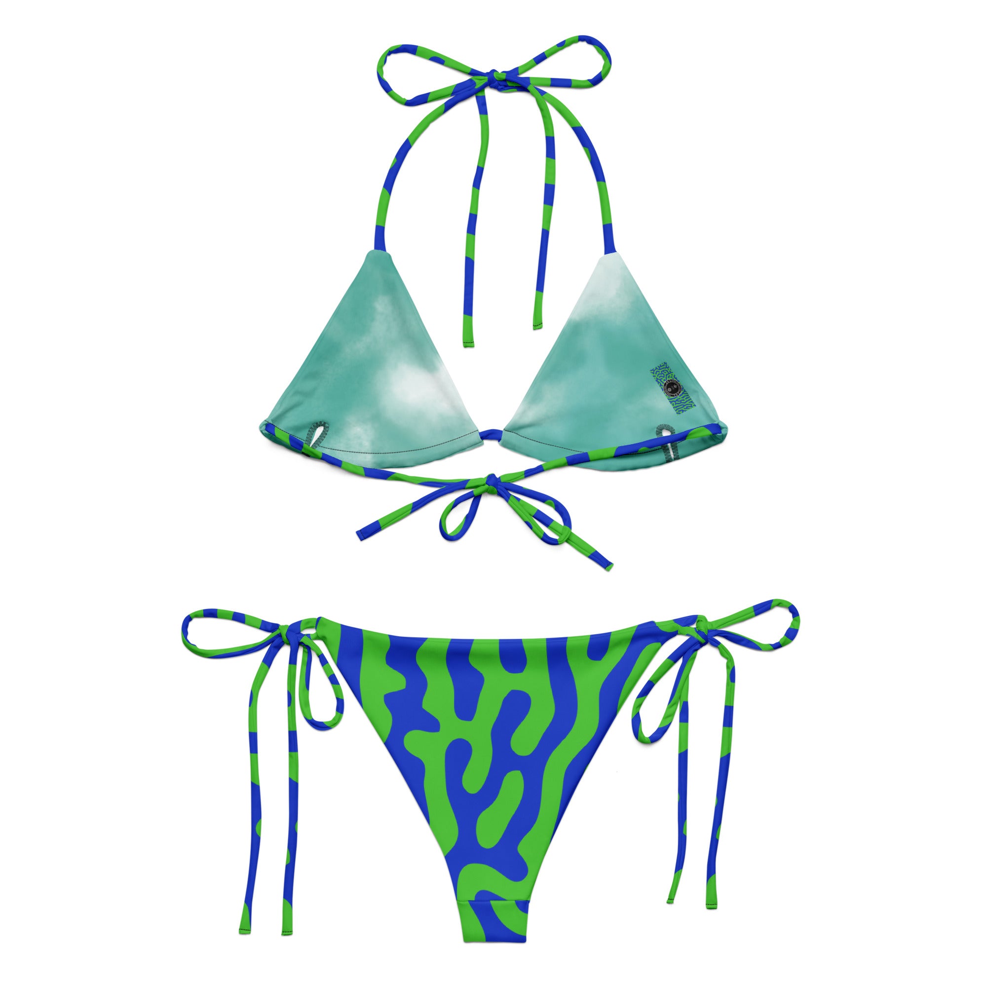 CYC All-over print recycled string bikini