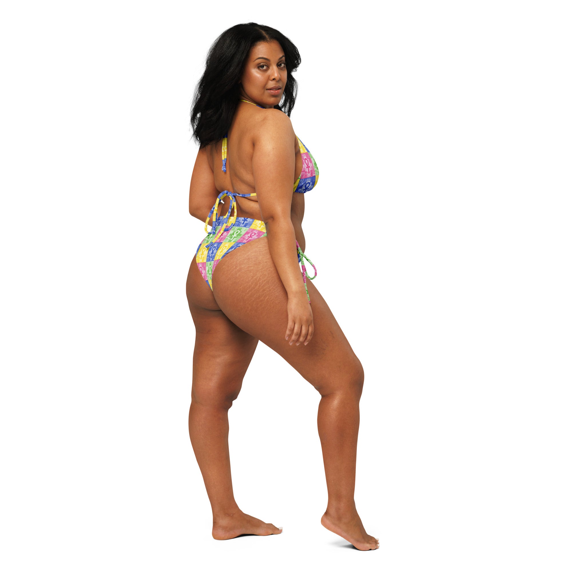 CYC Ankh Color Block string bikini