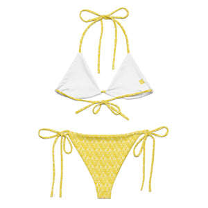 CYC Yellow Ankh patchworkstring bikini