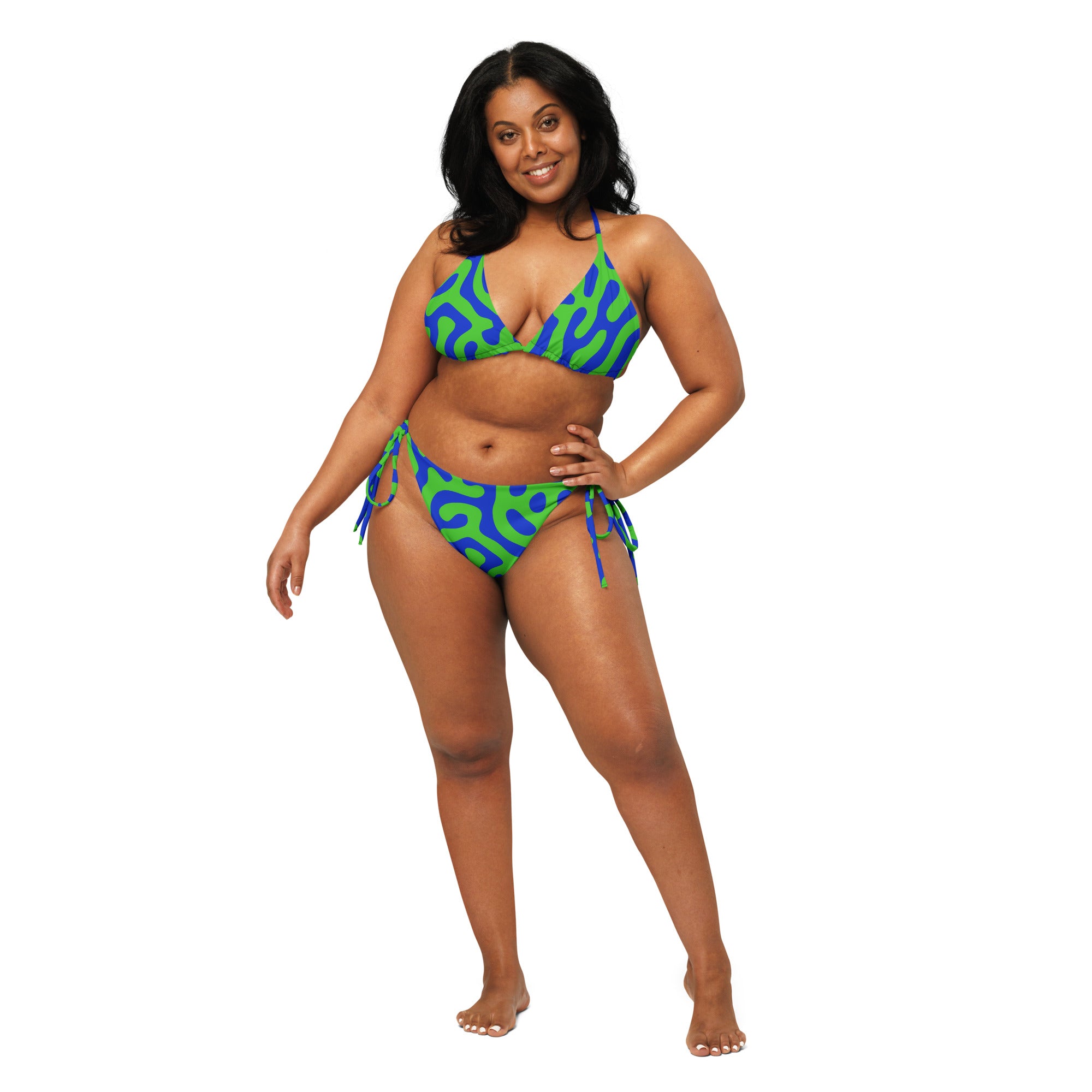 CYC All-over print recycled string bikini