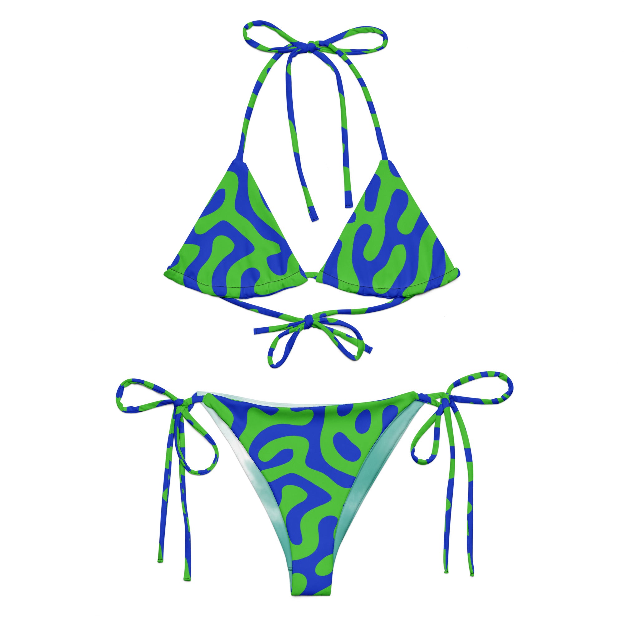 CYC All-over print recycled string bikini