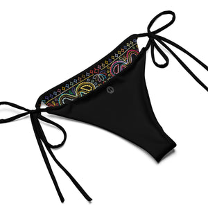 All-over print recycled string bikini