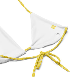 CYC Yellow Ankh patchworkstring bikini