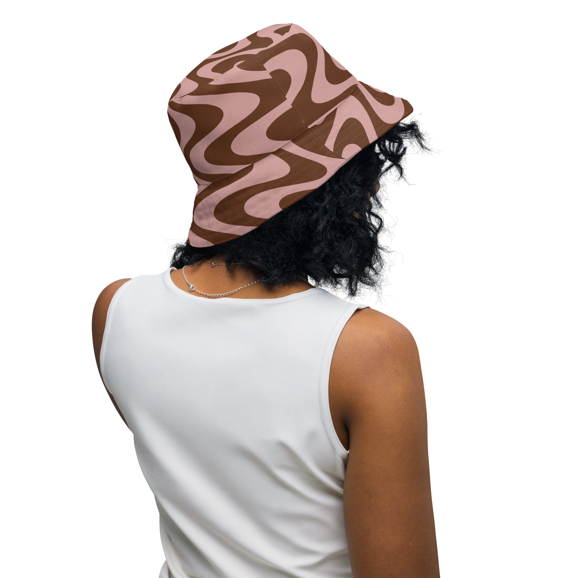 Pink / Brown CYCReversible bucket hat