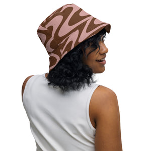 Pink / Brown CYCReversible bucket hat