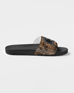 Brown Army Paisely Women's Slide Sandal