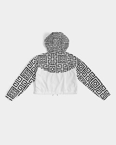 Crown Your Culture  Women's Cropped Windbreaker