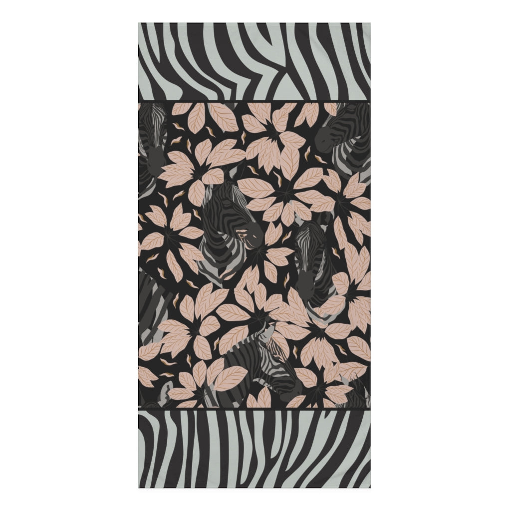 Zebra Floral Premium Towel