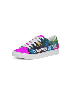 Color splash Women's Faux-Leather Sneaker