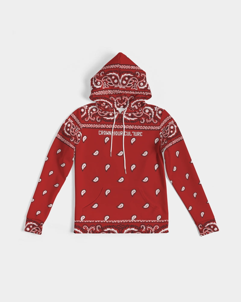 Red paisely Women's Hoodie