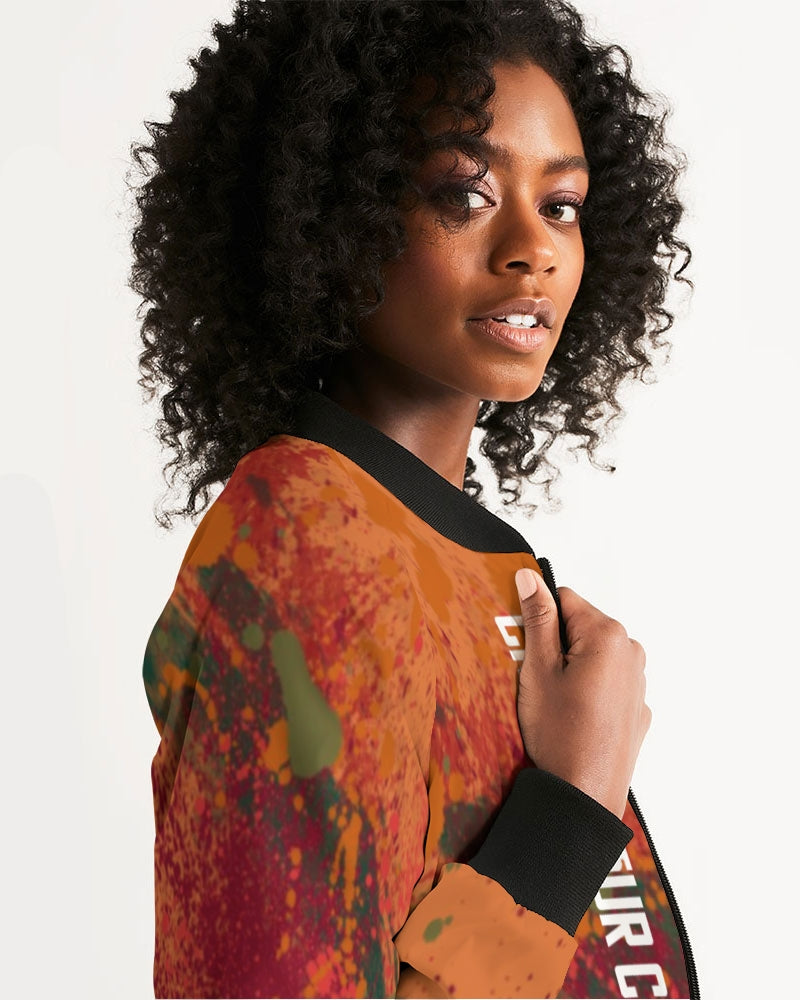 CROWN YOUR CULTURE Women's Bomber Jacket