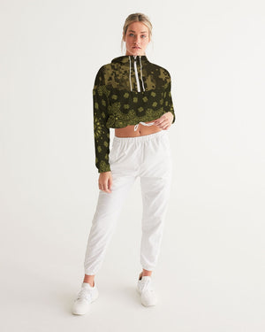 CROWN YOUR CULTURE Women's Cropped Windbreaker