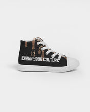 Load image into Gallery viewer, CROWN YOUR CULTURE Kids Hightop Canvas Shoe