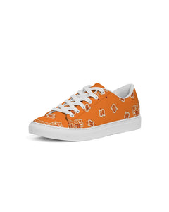 Orange Zebra Paisley C.Y.C Women's Faux-Leather Sneaker