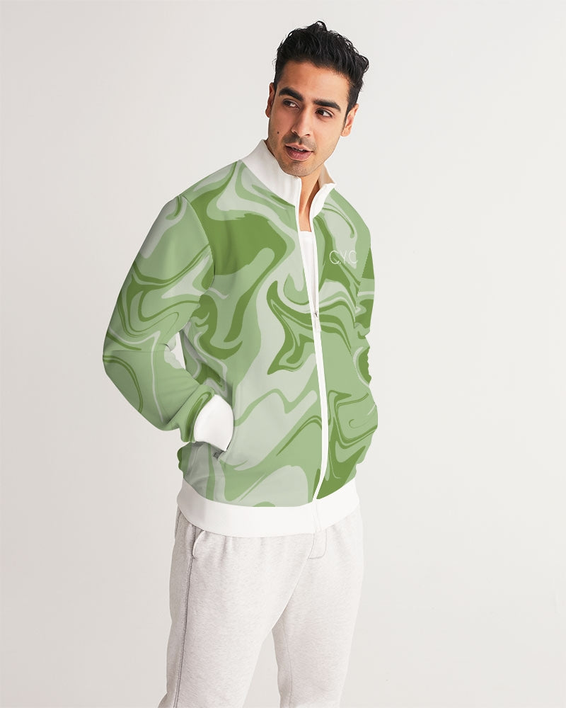 Wavy Green CYC Men's All-Over Print Track Jacket