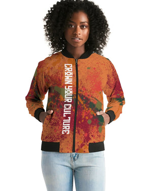 CROWN YOUR CULTURE Women's Bomber Jacket