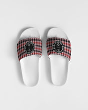 Load image into Gallery viewer, Pink and Red Houndstooth C.Y.C Women&#39;s Slide Sandal