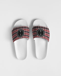 Pink and Red Houndstooth C.Y.C Women's Slide Sandal