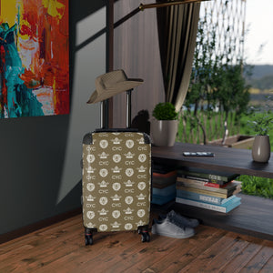 Tan C.Y.C logo Cabin Suitcase