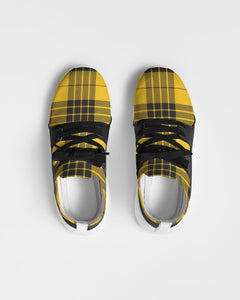 Yellow Plaid Men's Two-Tone Sneaker