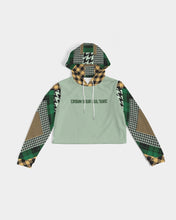 Load image into Gallery viewer, CROWN YOUR CULTURE Women&#39;s Cropped Hoodie