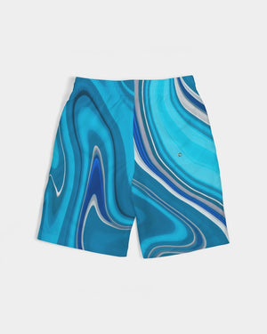 Love your roots logo Boys  All-Over Print Swim Trunk