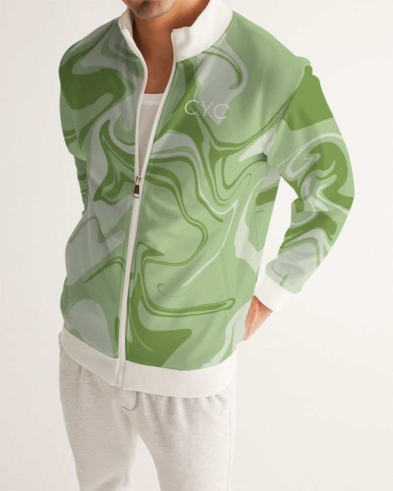 Wavy Green CYC Men's All-Over Print Track Jacket