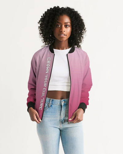 CROWN YOUR CULTURE Women's Bomber Jacket