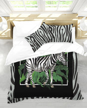 Load image into Gallery viewer, Zebra King Duvet Cover Set