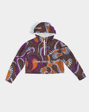 Load image into Gallery viewer, CROWN YOUR CULTURE Women&#39;s Cropped Windbreaker