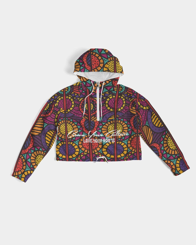 Colorful  Women's Cropped Windbreaker
