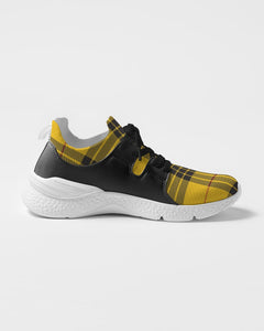 Yellow Plaid Men's Two-Tone Sneaker