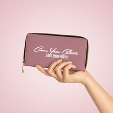 Load image into Gallery viewer, Salmon pink C.Y.C Signature Zipper Wallet