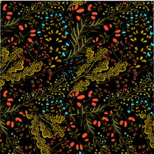 Load image into Gallery viewer, Black Floral Microfiber Duvet Cover