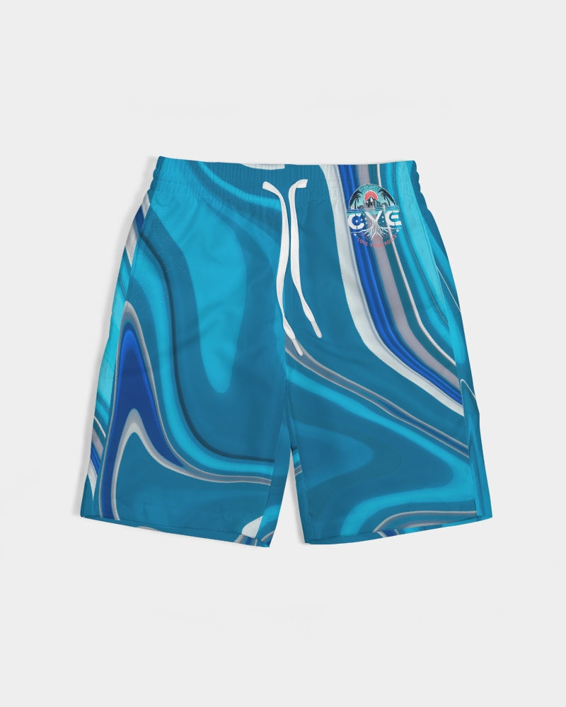 Love your roots logo Boys  All-Over Print Swim Trunk