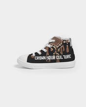 Load image into Gallery viewer, CROWN YOUR CULTURE Kids Hightop Canvas Shoe