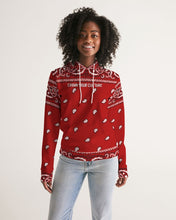 Load image into Gallery viewer, Red paisely Women&#39;s Hoodie