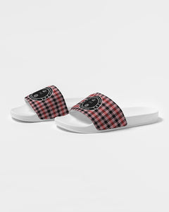 Pink and Red Houndstooth C.Y.C Women's Slide Sandal