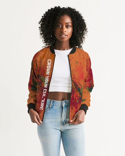 CROWN YOUR CULTURE Women's Bomber Jacket