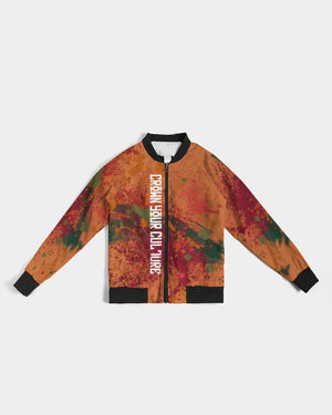 CROWN YOUR CULTURE Women's Bomber Jacket